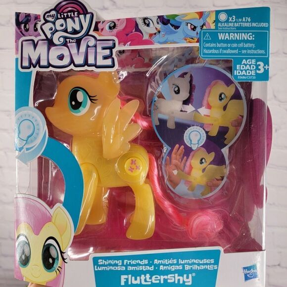 My Little Pony The Movie Fluttershy Shining Friends Light Up Figure - Picture 2 of 7